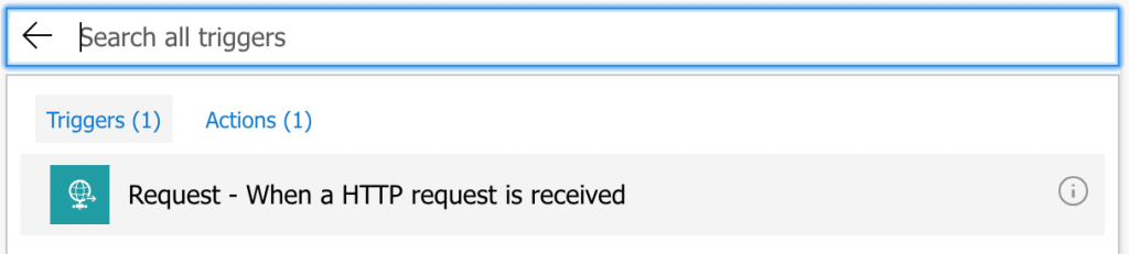 HTTP Request Trigger