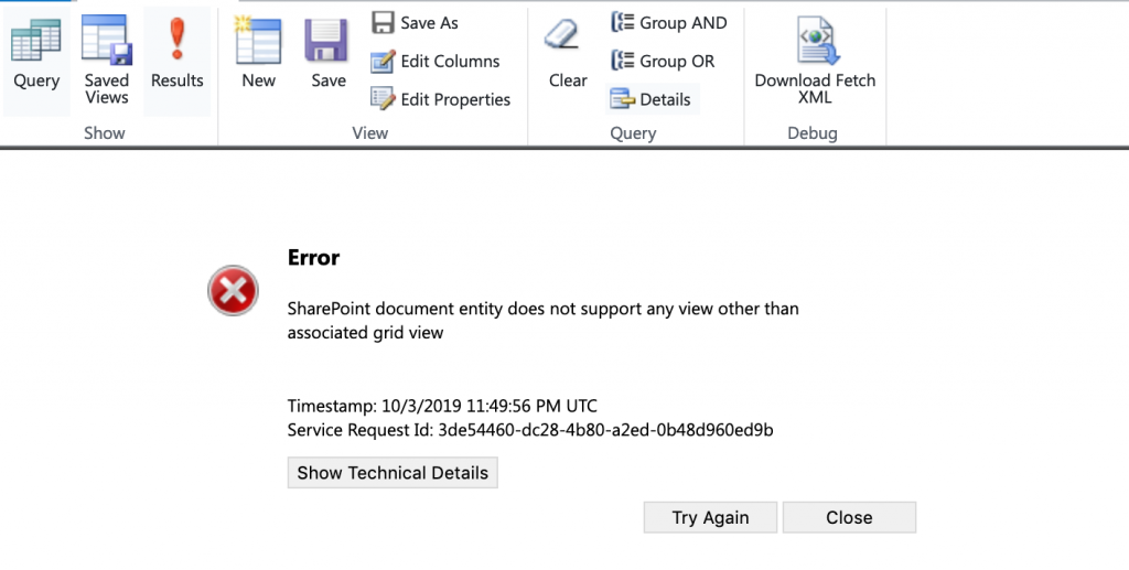SharePoint Document in Advanced Find